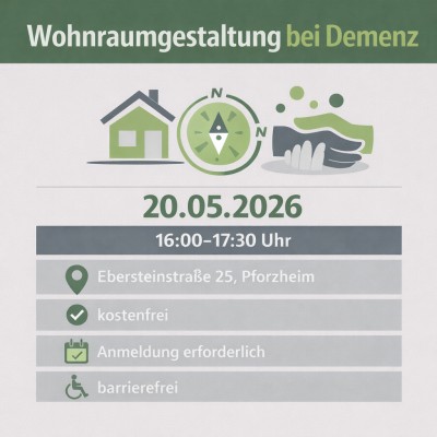 Tipps zur Wohnraumgestaltung bei Demenz in Pforzheim